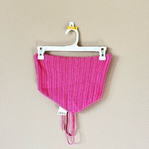 NWT Cider Hot Pink Crochet Tube Top
